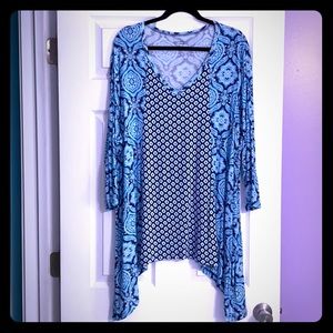 asymmetrical shirt.PRICE FIRM. NO OFFERS.